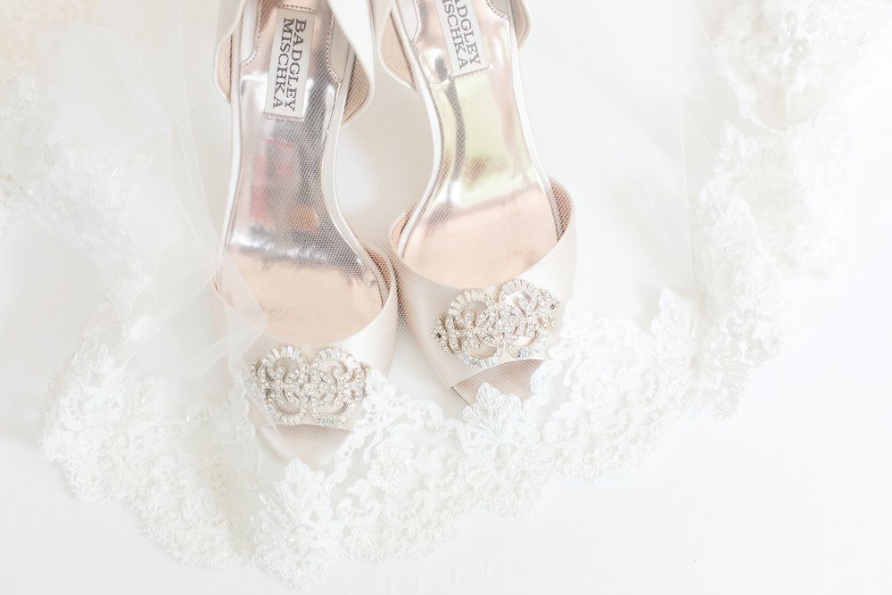 These are the same shoes Whitney's sister wore for her own wedding!